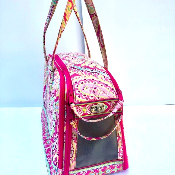Vera Bradley Dog Vera Bradley Pet Carrier Pink Paisley Cat Dog Carrier Travel Bag Poshmark